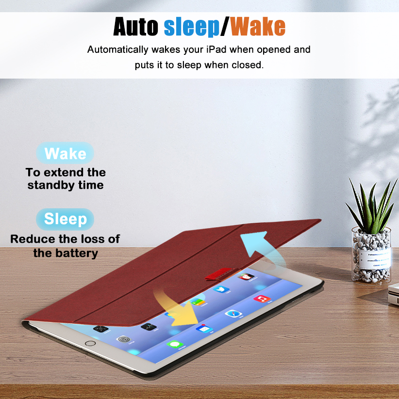 Wholesale iPad 10 Case with Smart Leather Flip Cover for iPad 10Gen 10.9” 2023 A2757/ A2777/ A2696
